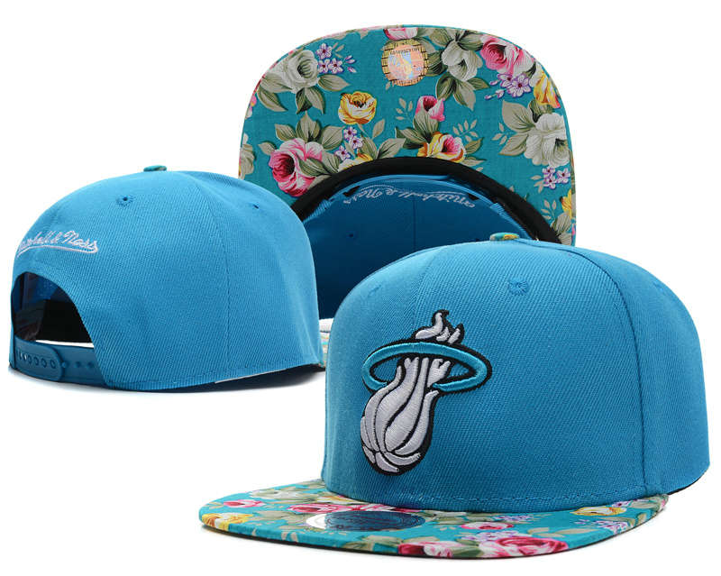 Miami Heat Blue Snapback Hat SD